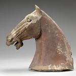 Unknown (Chinese), Horse head, 618-906 CE