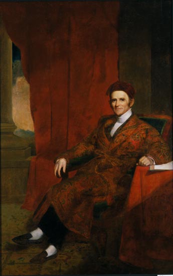 Chester Harding (American, 1792–1866) Portrait of Amos Lawrence, Benefactor, 1846 oil on canvas 81 15/16 x 52 3/8 in. Commissioned by the Trustees of Williams College 1846.1