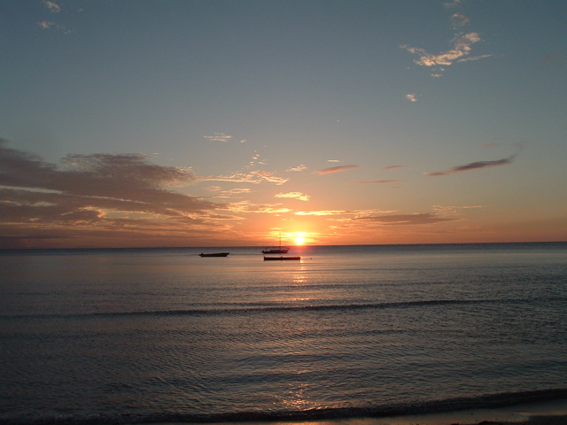 First day in Fiji sunset