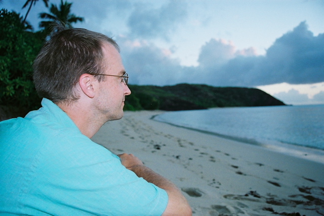 Alan on the beach