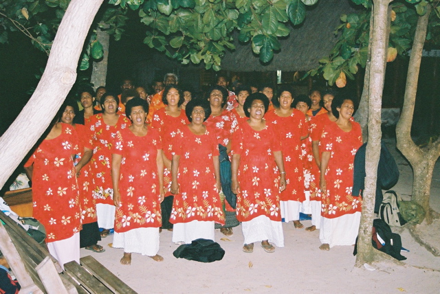 Sunday choir at dinner
