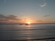 First day in Fiji sunset