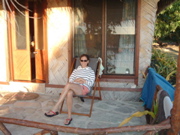 Jen on the porch