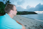 Alan on the beach