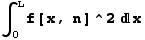 ∫_0^Lf[x, n]^2x