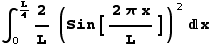 ∫_0^L/42/L (Sin[(2 π x)/L])^2x