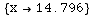{x→14.796}
