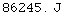 86245. J